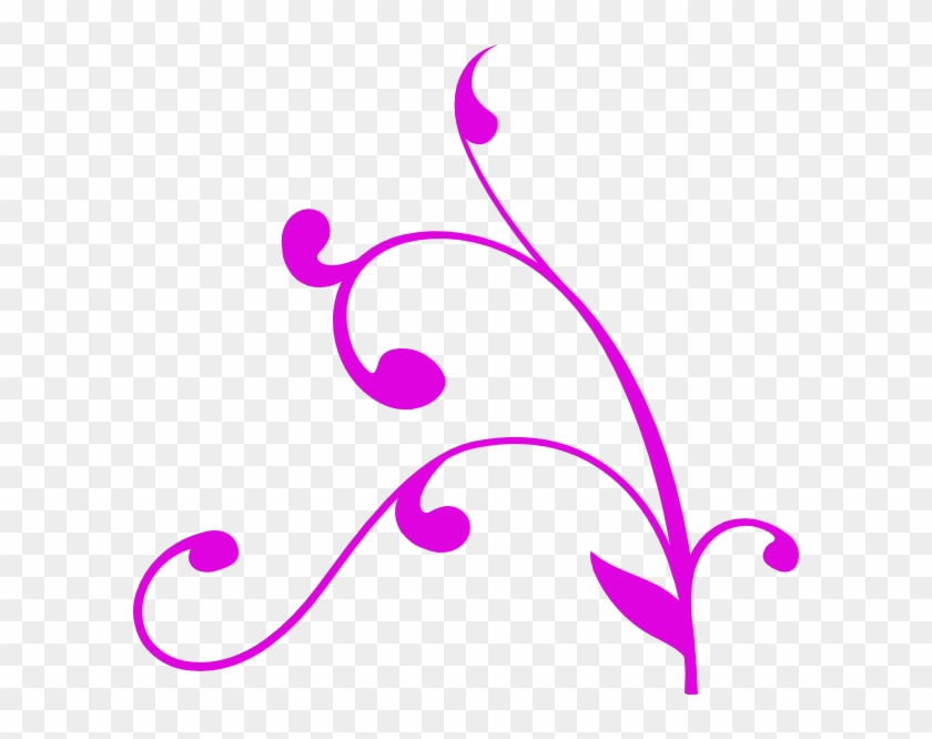 Decorative Corner Purple Clip Art - Transparent Background Vines Clipart - Png Download