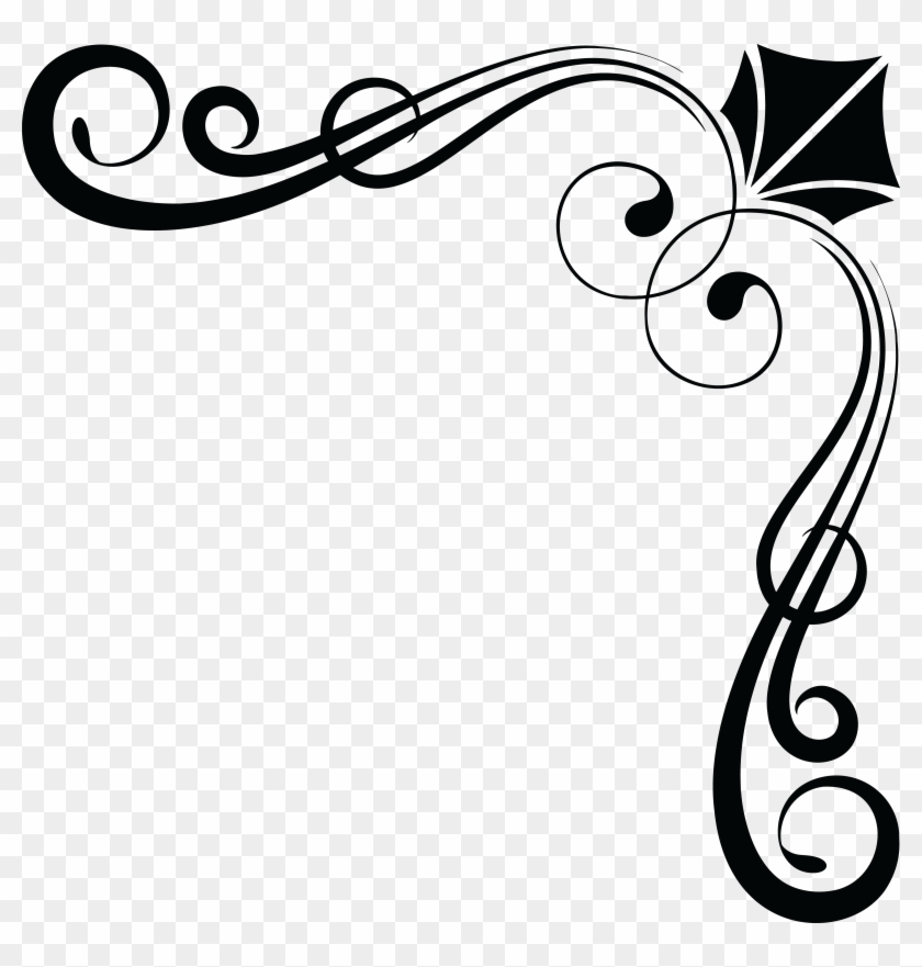 Decorative Border Png - Black Decorative Border Png Clipart #6199