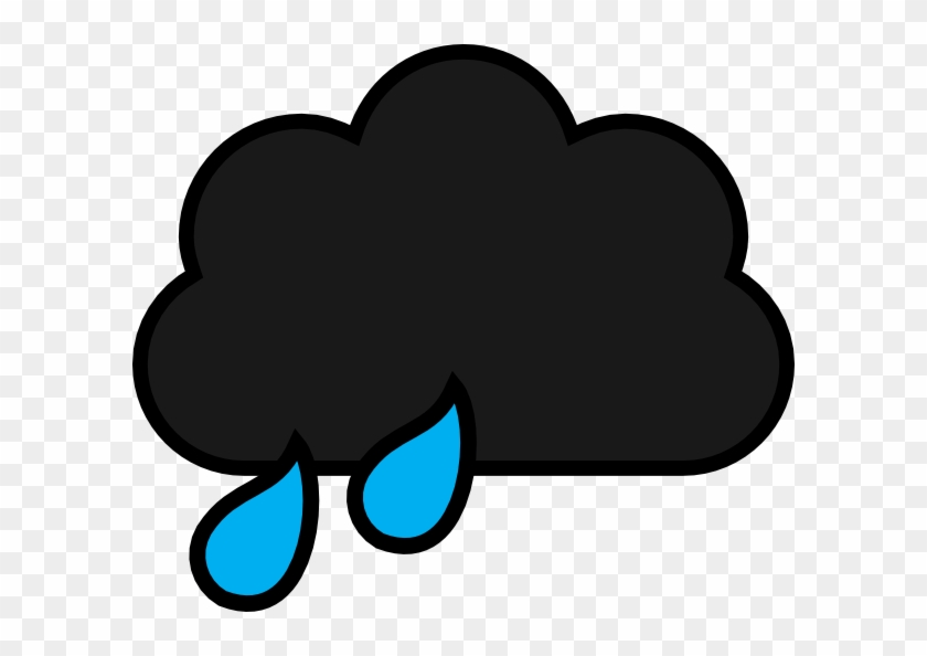 Black Rain Cloud Cartoon Clipart #6266