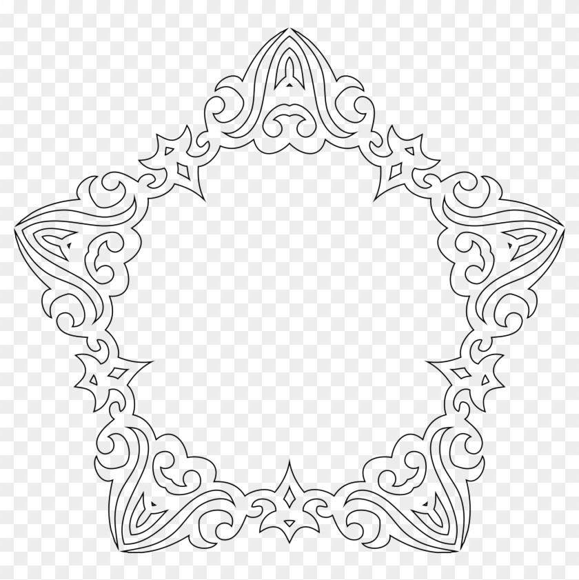 This Free Icons Png Design Of Decorative Line Art Frame Clipart #6286