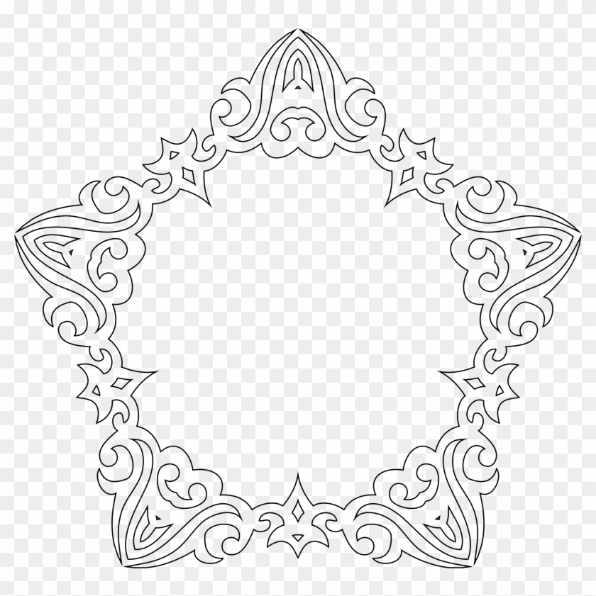 This Free Icons Png Design Of Decorative Line Art Frame Clipart #6286