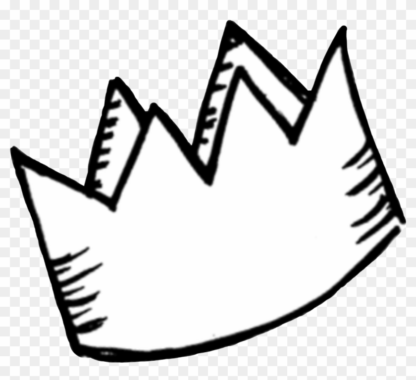 Sticker Png Tumblr White Crown Cute Aesthetic Royalty - Crown Drawing Png Clipart