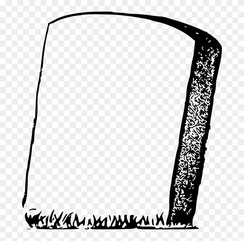 Headstone Drawing Memorial Blog Rest In Peace - Clip Art Grave Stone - Png Download