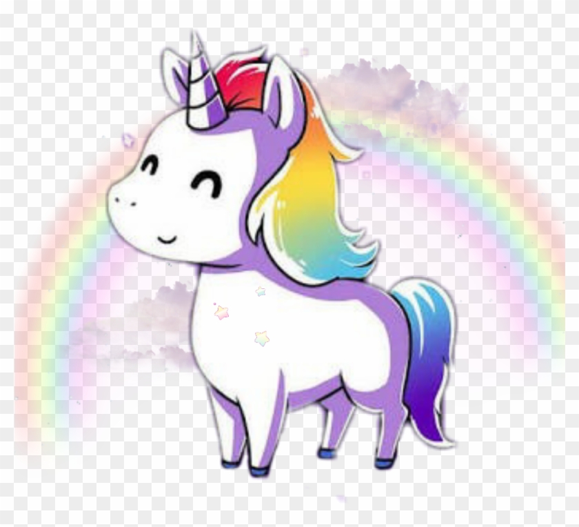 Unicorn Kawaii Rainbow Tumblr Cute Png Cute Rainbow Clipart