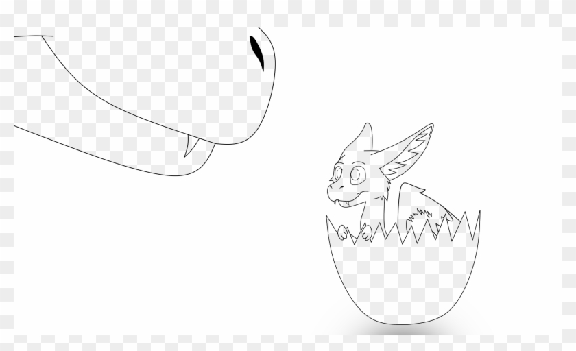 Baby Angel Dragon Base - Dutch Angel Dragon Silhouette Clipart