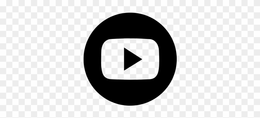 Free Round Youtube Icon Png Vector - Circle Clipart