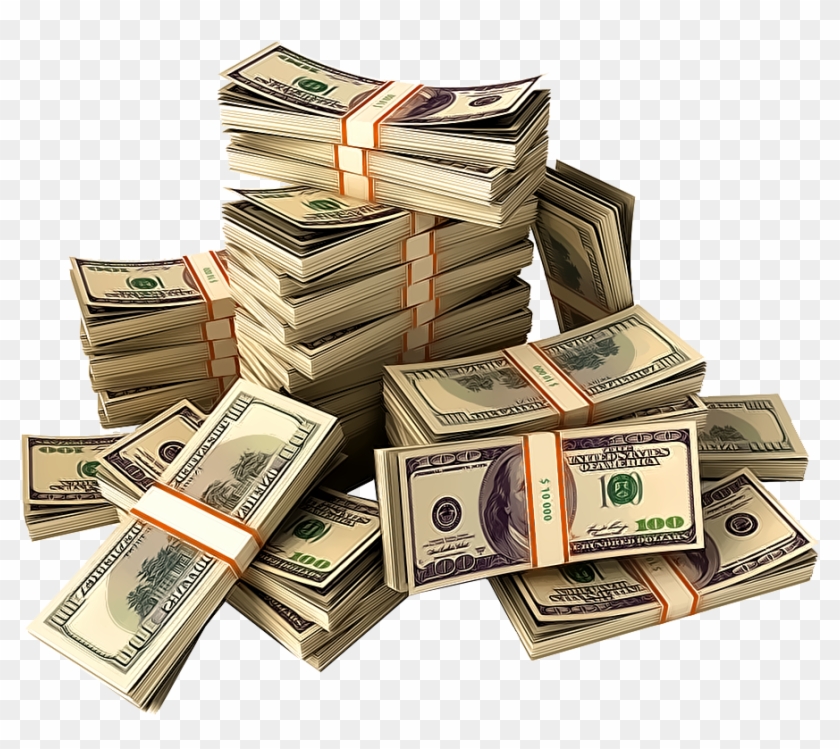 Stacks Of Money Png Clipart #6599