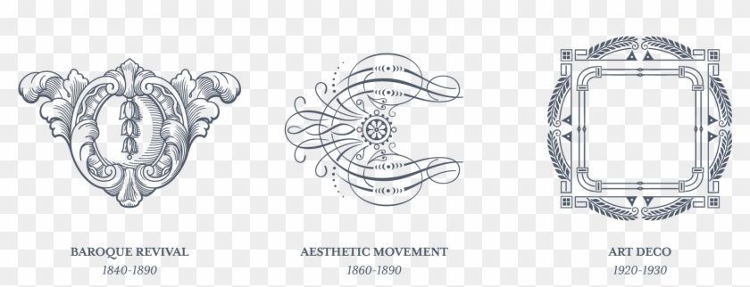 Vintage Style Guide - Line Art Clipart #6600