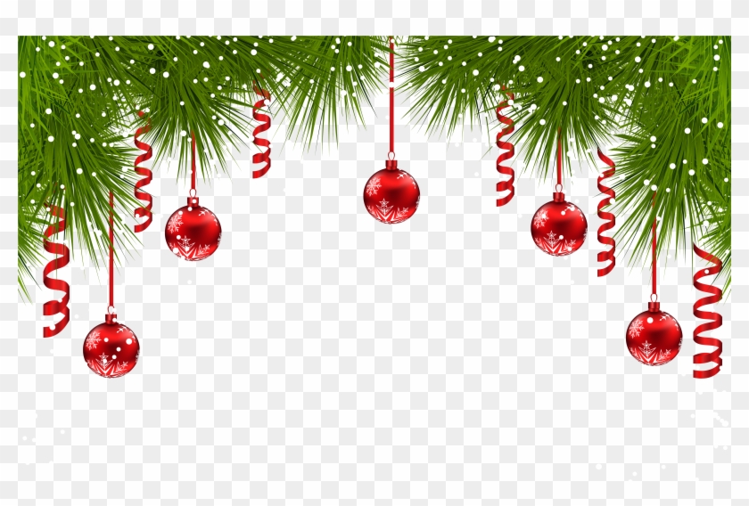 Transparent Background Christmas Border Png Clipart #6763