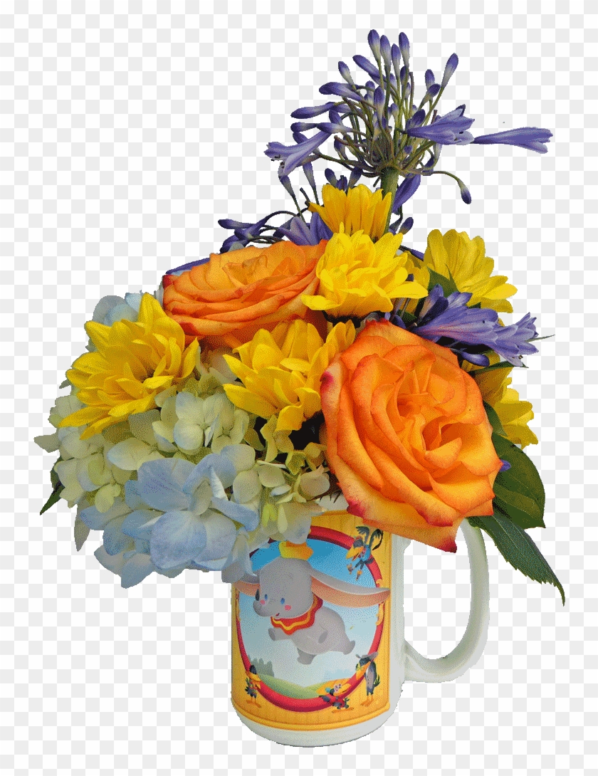 Dumbo Cuties Flower Mug - Bouquet Clipart #6764