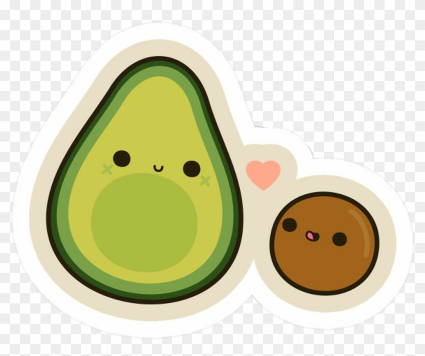 Avocado Clipart Cute Tumblr - Png Download #6893