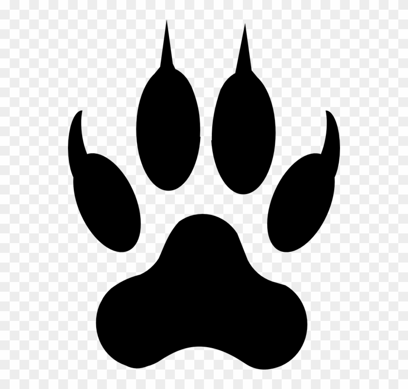 Wolf Footstep Clipart #6975