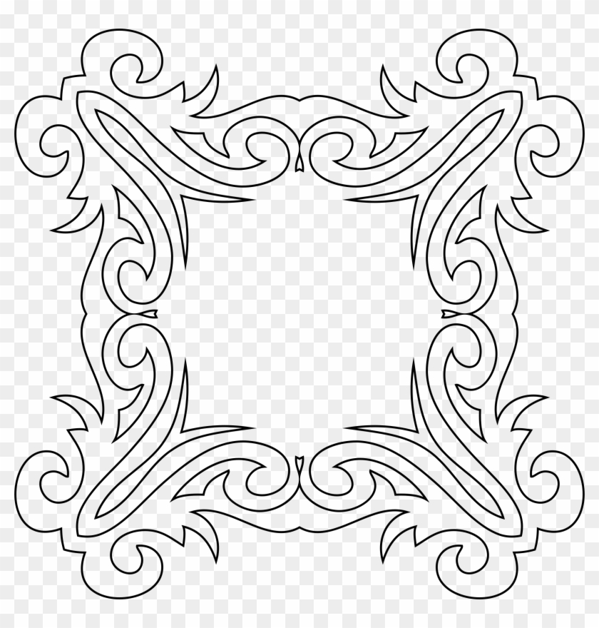 White Decorative Line Png - Motif Clipart #7017