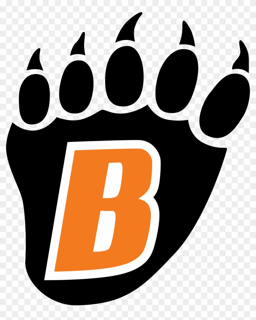 Grizzly Bear Paw Print Clipart Free Images Png - White Bear Lake Bears Logo Transparent Png