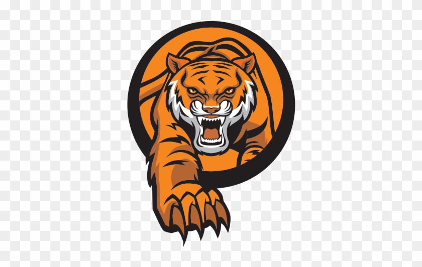 Roar Tiger Mascot Logo Vector Clipart #7251