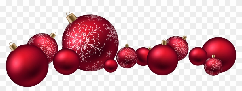 Red Christmas Ball Png Clipart - Christmas Balls Transparent Png #7306