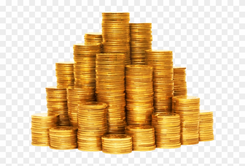 Coin Stack Png - Stack Of Coins Transparent Clipart