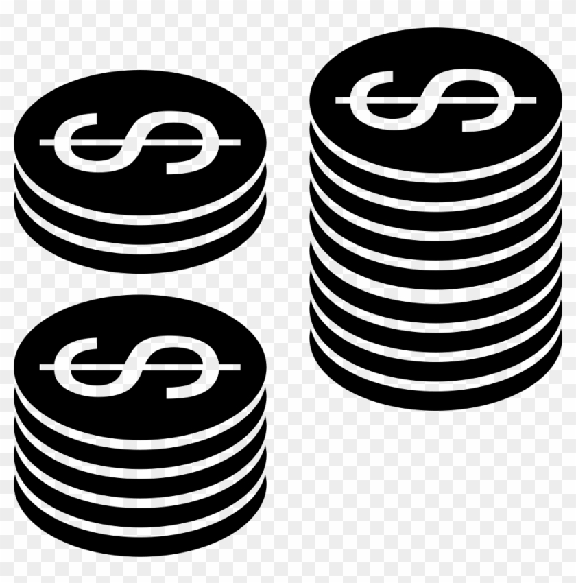 Money Coins Stacks Comments - Stacks Of Coins Icon Clipart