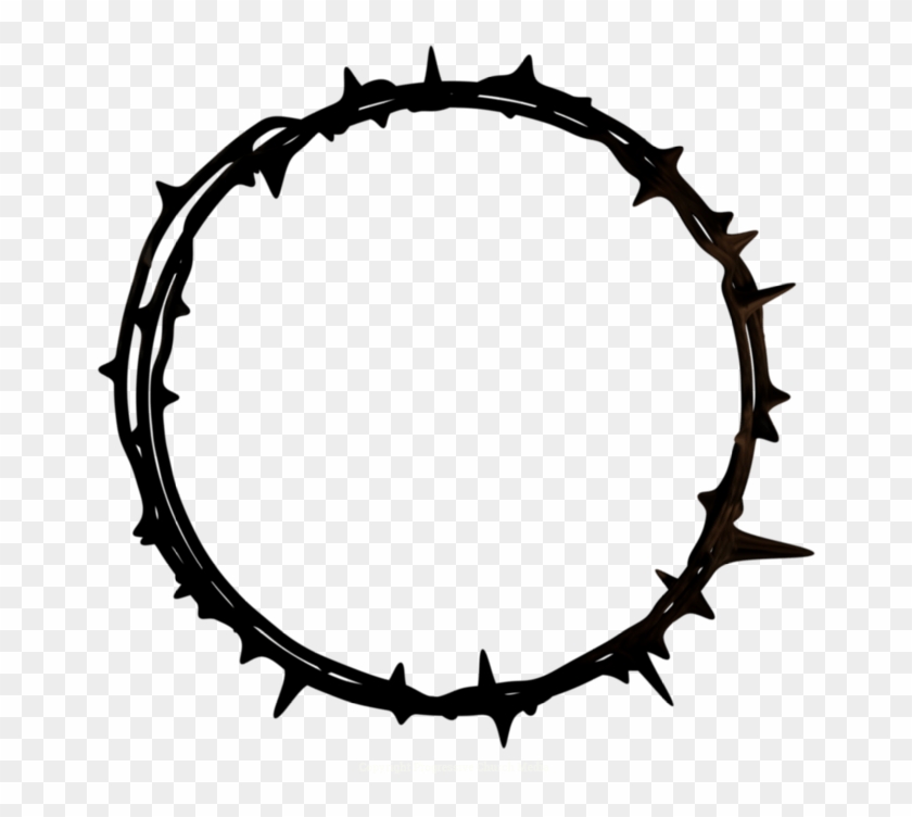 Crown Of Thorns And Crown Png - Circle Clipart