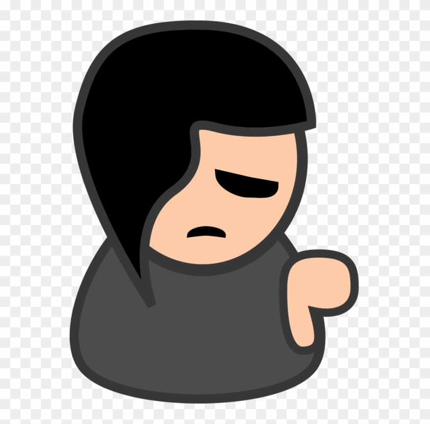 Emo Punk Rock Drawing Cartoon - Emo Clip Art - Png Download