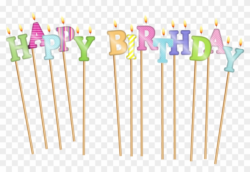 Happy Birthday Candles Free Download Transparent Png - Transparent Birthday Candles Png Clipart
