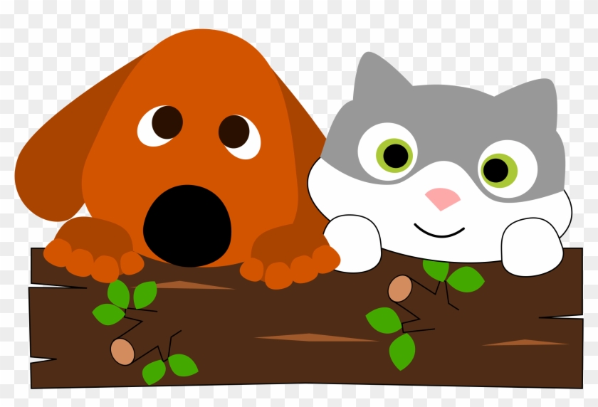 This Free Icons Png Design Of A Dog And A Cat Behind Clipart #7878