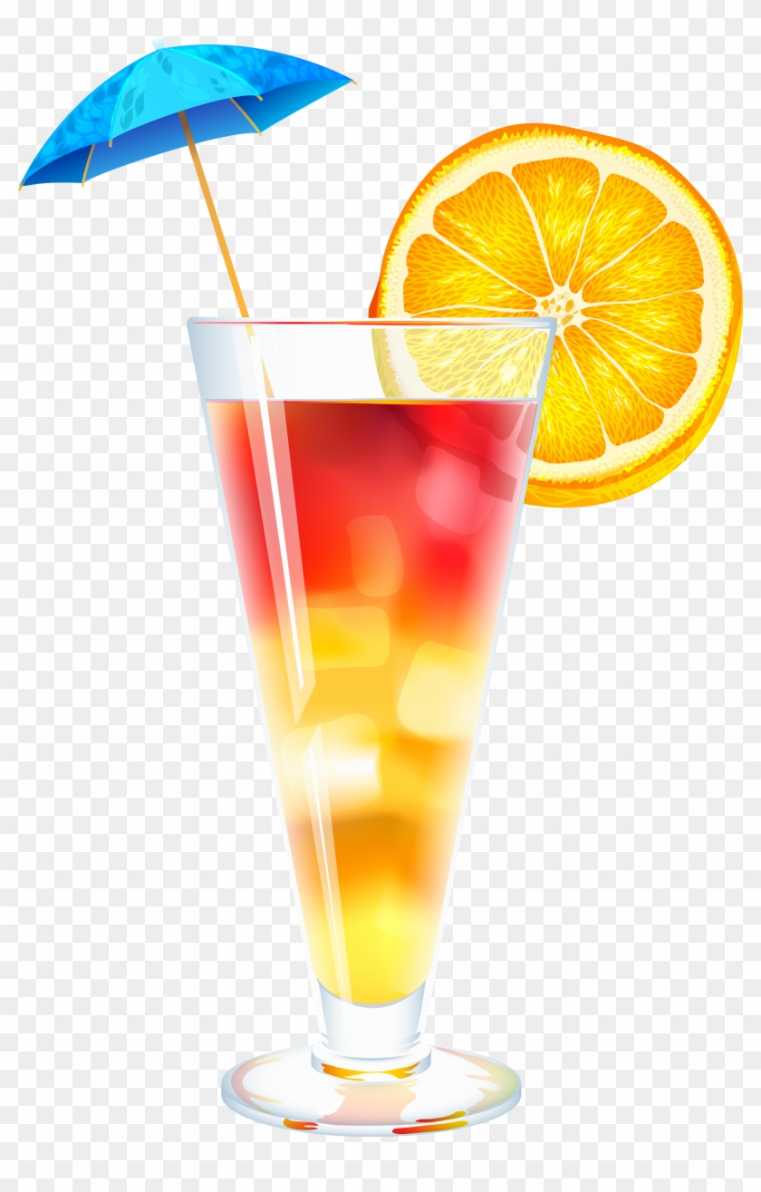 Summer Cocktail Png Clipart Image - Cocktail Clipart Png Transparent Png #7880