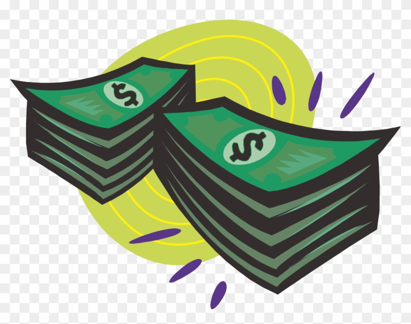 Cash Money Clip Art - Animated Money Stacks - Png Download #7899
