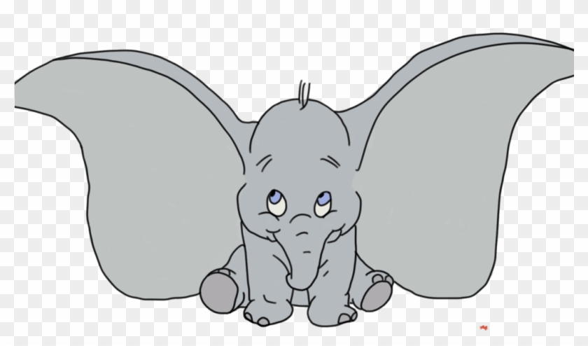 Png Dumbo Elephant Transparent Dumbo Elephant Png Images - Dumbo The Elephant Drawing Clipart #7995