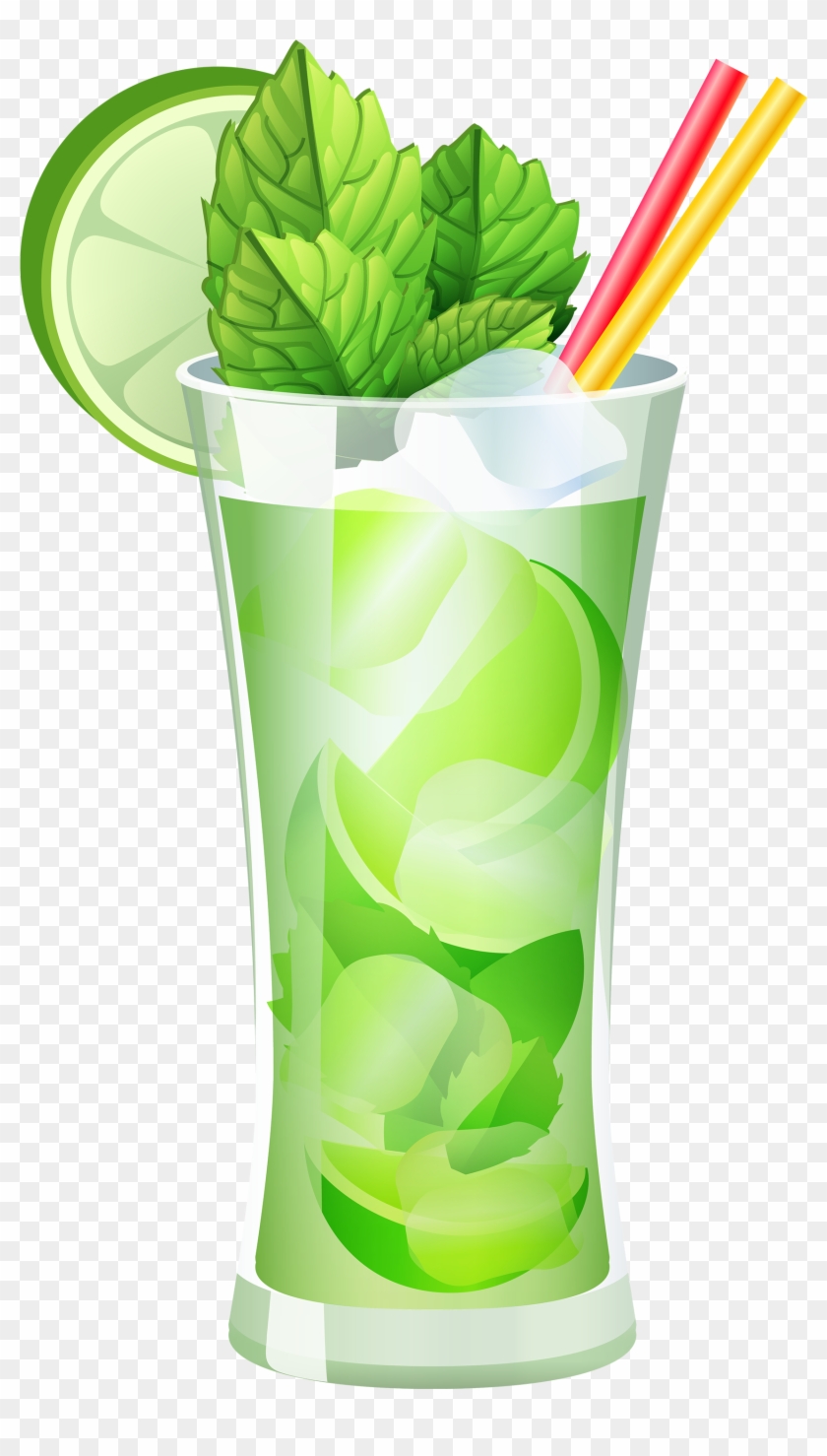Transparent Mojito Cocktail Png Clipart - Cocktail Clipart Png