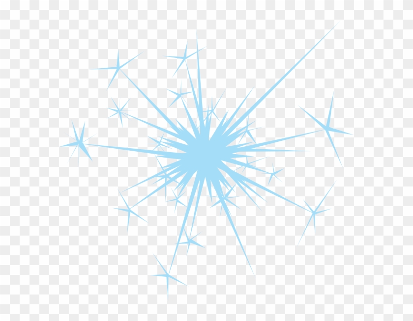 Blue Sparkle Clip Art At Clker Com Vector Clip Art - Sparkler Clip Art Transparent - Png Download