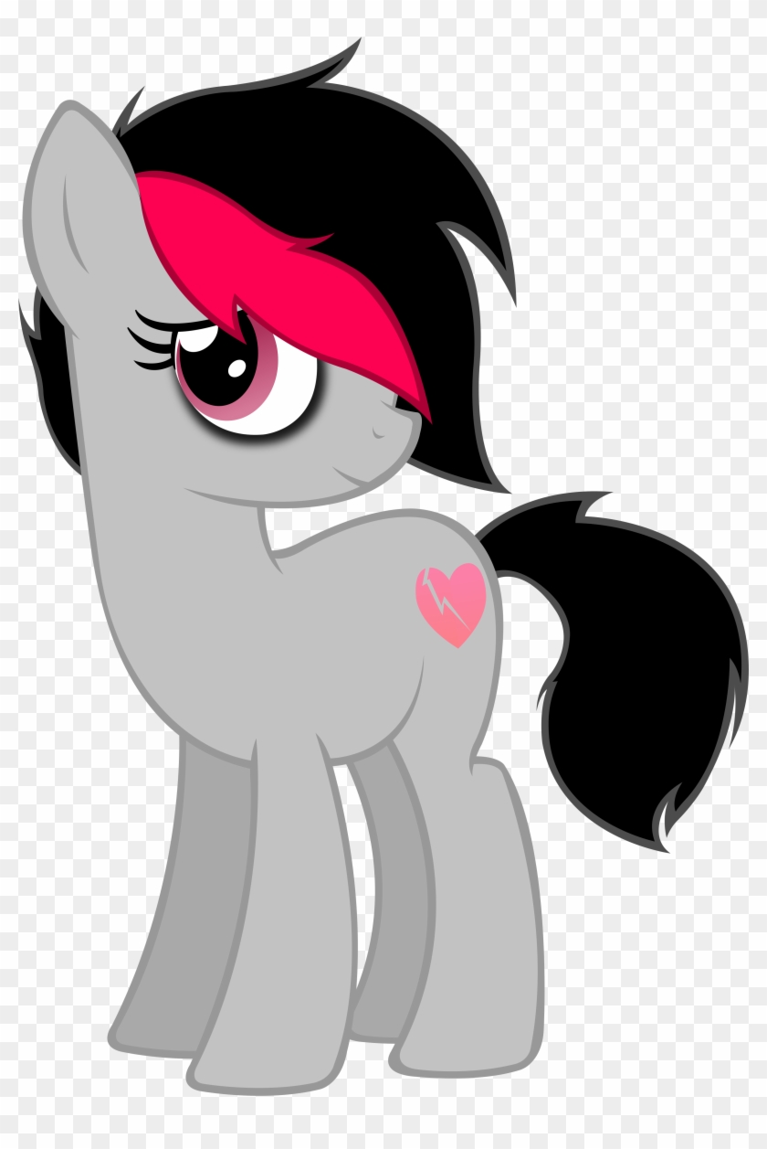 Earth Pony, Emo, Hair Over One Eye, /mlp/, Oc, Oc - Emo My Little Pony Clipart