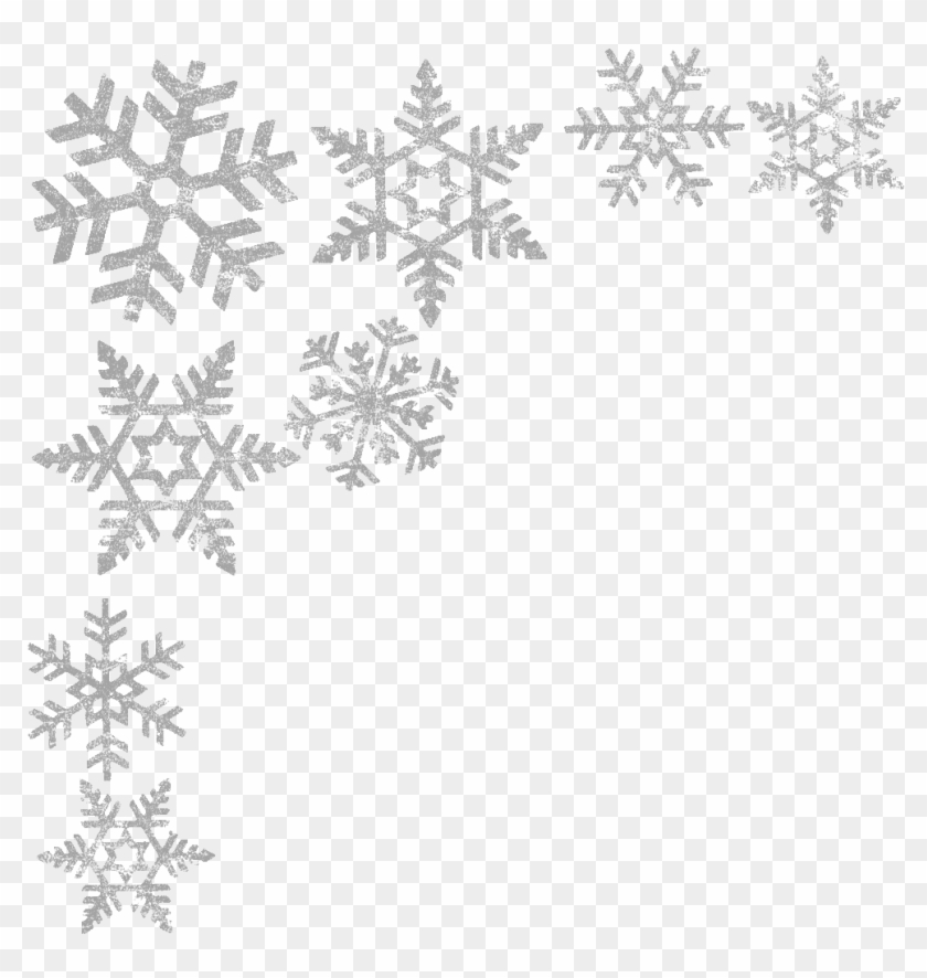 Snowflake Designs Free Downloads - Transparent Background Snowflake Border Clipart
