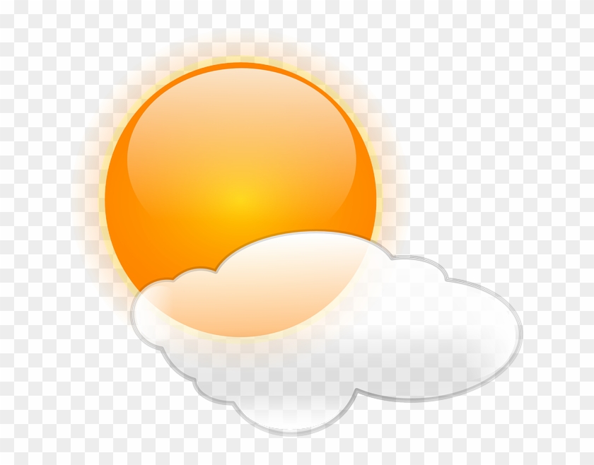 Sun, Clouds, Weather, Cloudy, Symbol - Transparent Sunny Day Png Clipart