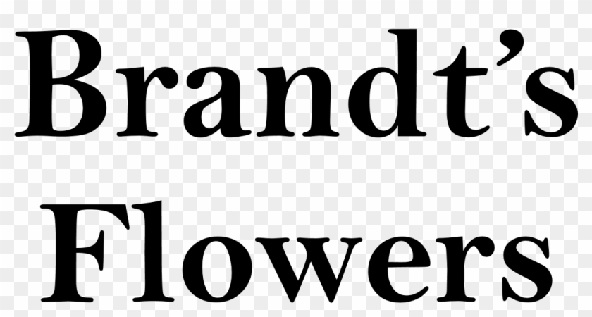 Brandt's Flowers - Calligraphy Clipart #8706