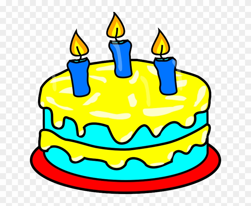 600 X 572 3 - Birthday Cake Clipart 3 - Png Download