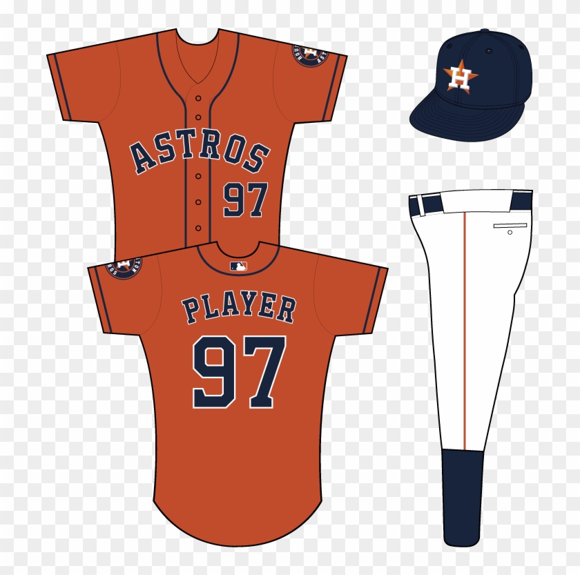 Houston Colt - Houston Astros Orange Uniforms Clipart #8881