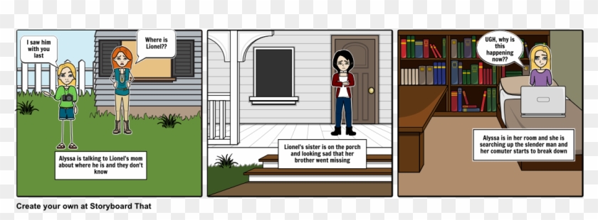 The Slender Man - Cartoon Clipart