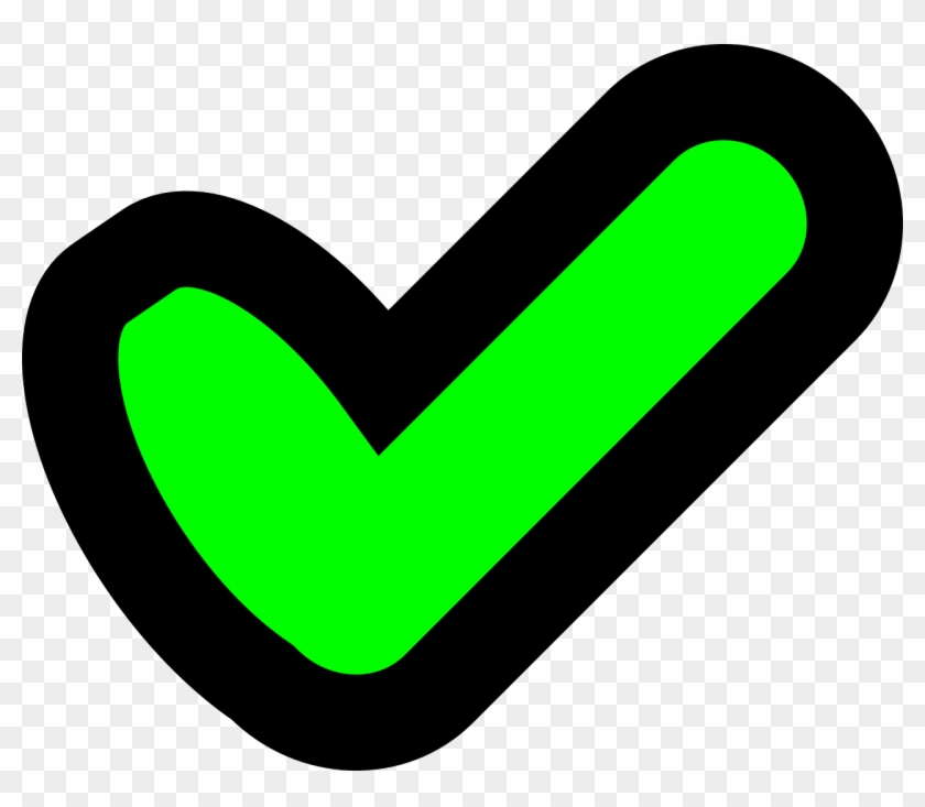 Green Tick Clipart Animation - Cartoon Tick - Png Download #936