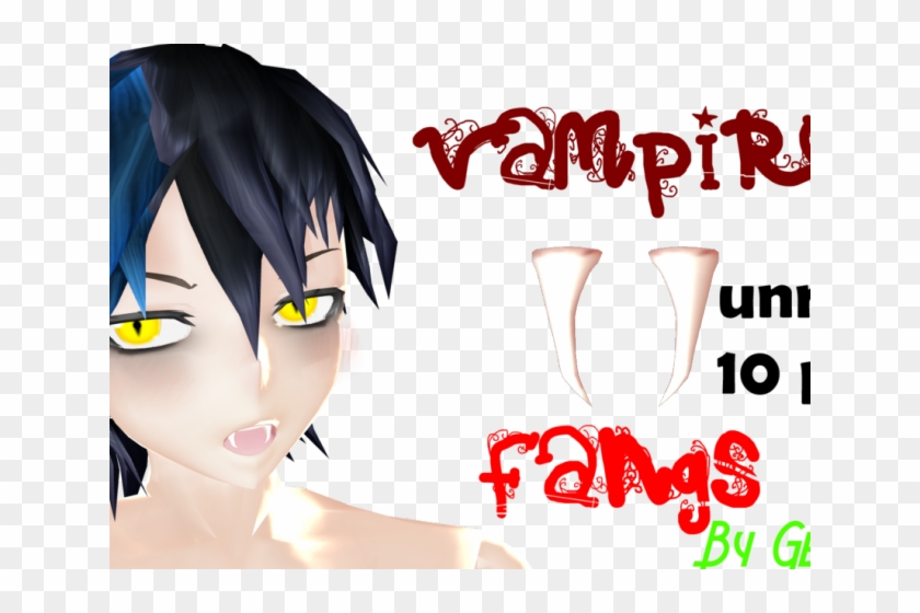 Fangs Clipart Vampire Face - Cool Fonts - Png Download