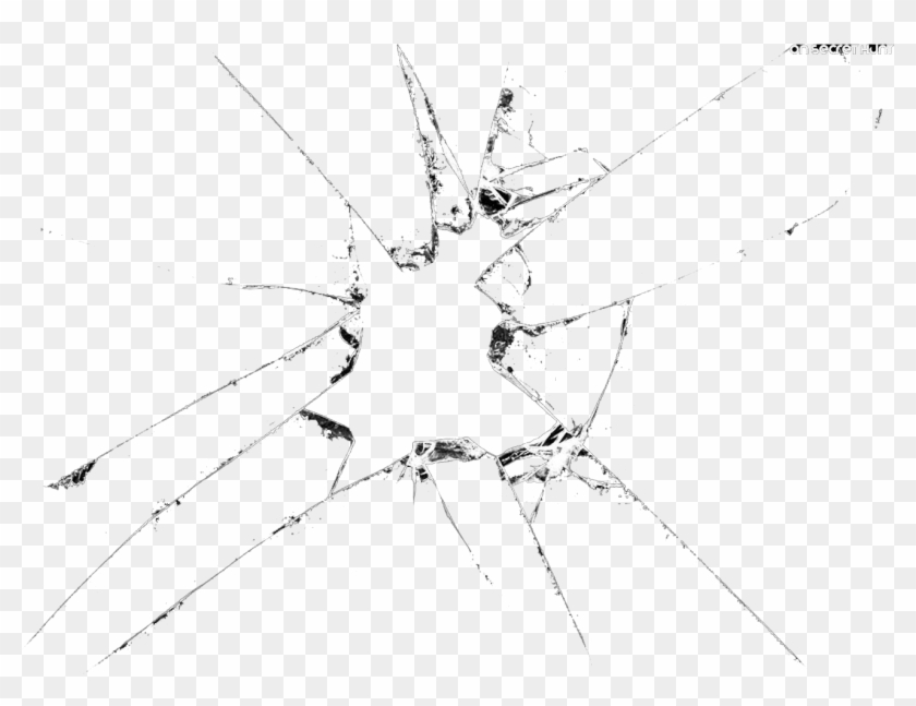 Broken Glass Hole Png - Shattered Drink Glass Transparent Clipart #9391