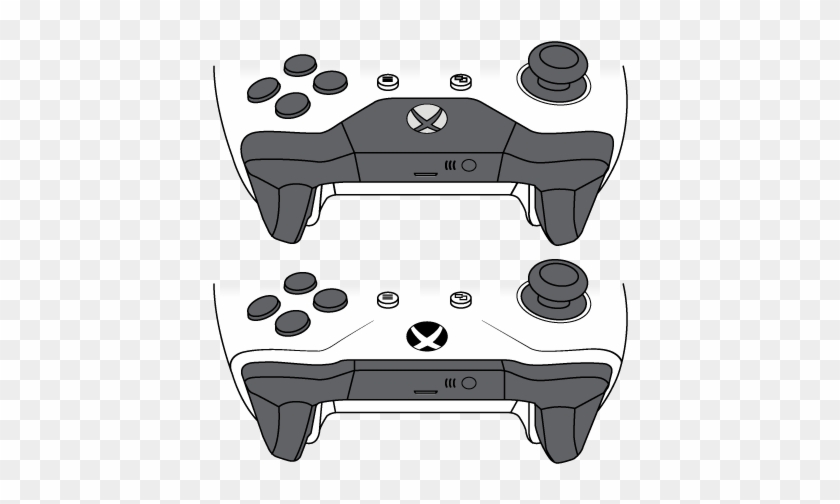On Bluetooth-supported Controllers, The Plastic Around - Геймпад Xbox One Bluetooth Clipart #9430