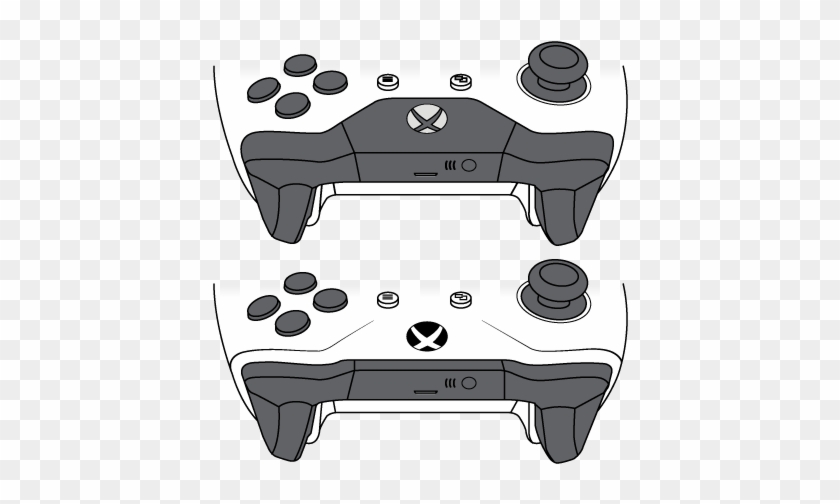 On Bluetooth-supported Controllers, The Plastic Around - Геймпад Xbox One Bluetooth Clipart