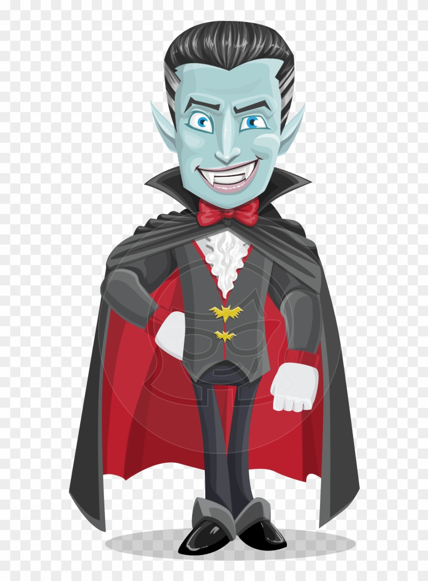 Drake Fangs - Slicked Back Hair Characters Clipart #9593