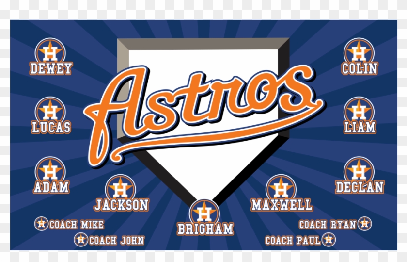 3'x5′ Vinyl Banner Astros Clipart