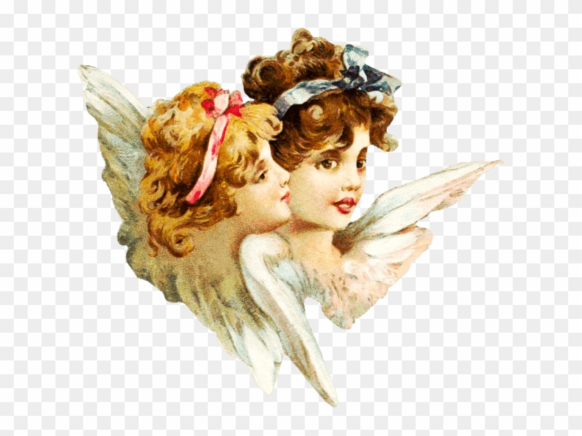 Victorian Smiling Angels - Victorian Angels Png Clipart #10146