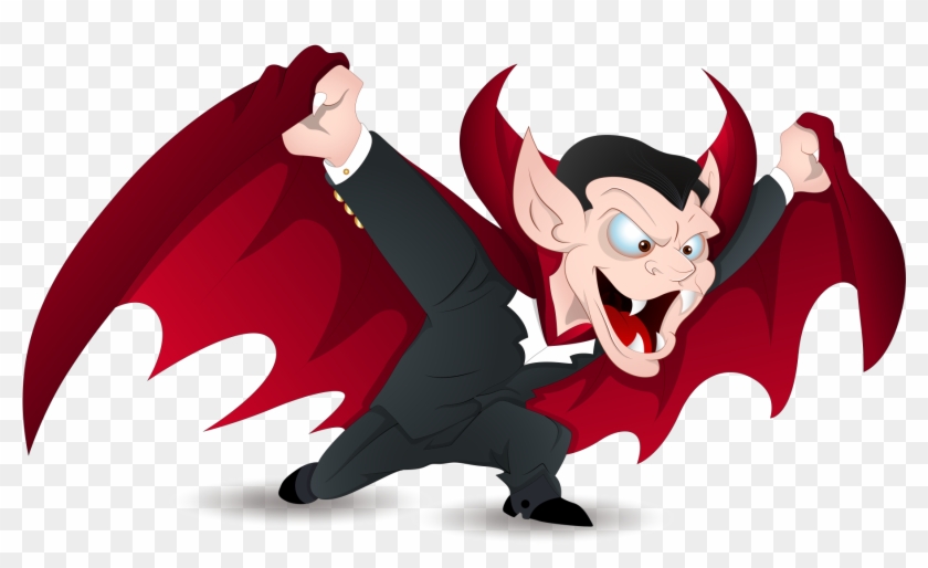 Count Dracula Vampire Royalty Free Clip Art - Halloween Vampire Png Transparent Png #10237