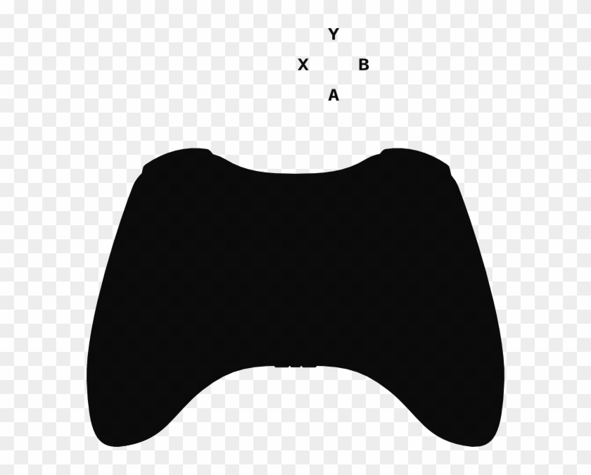 Xbox 360 Controller Silhouette Clip Art - Xbox One Controller Silhouette - Png Download