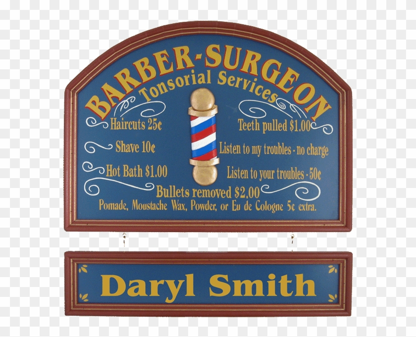 Barber Surgeon Sign And Gift18"x24" - Electric Blue Clipart #10626