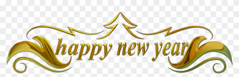 Happy New Year Text - Happy New Year Picsart Clipart #11110